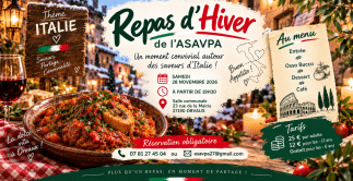Repas d’hiver italien à Orvaux
